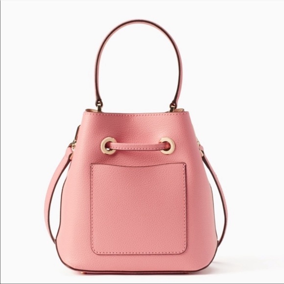 Kate Spade Pink Leather Bucket Crossbody Purse - Picture 7 of 12